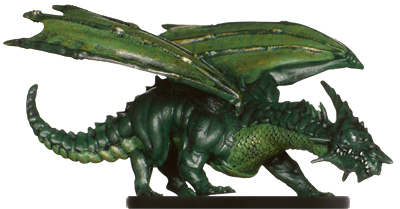 d&d young green dragon miniature